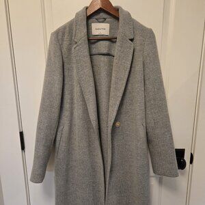 Aritzia Babaton Heather Light Grey Stedman Coat | Article # 56650 | Size S